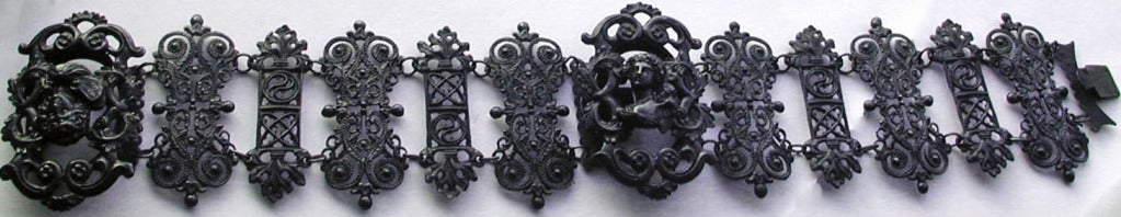 Pair of Antique Berlin Iron Bracelets 2