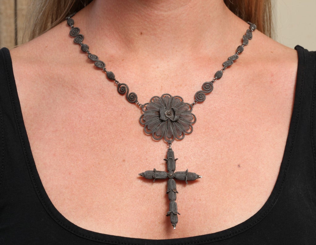 Women's Rare Silesian Wirework Necklace