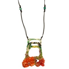Collar Floral Tallado Art Nouveau Elizabeth Bonte