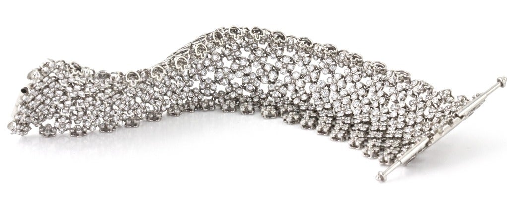 TIFFANY & Co. Diamond and Platinum Lace Bracelet 2