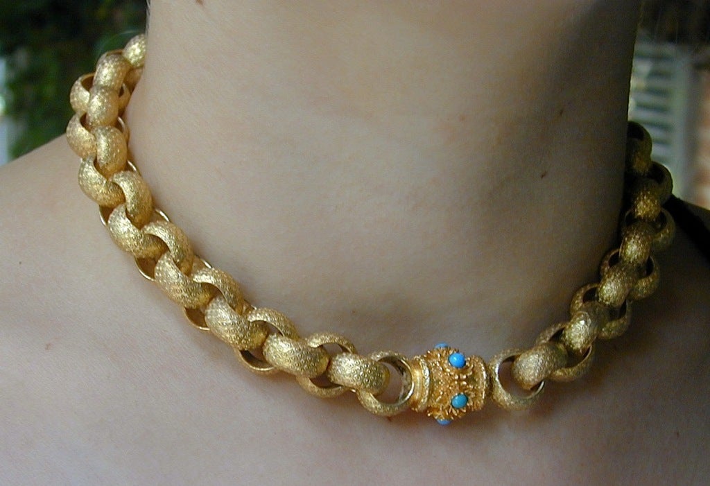 Rare Georgian Pinchbeck Necklace 2
