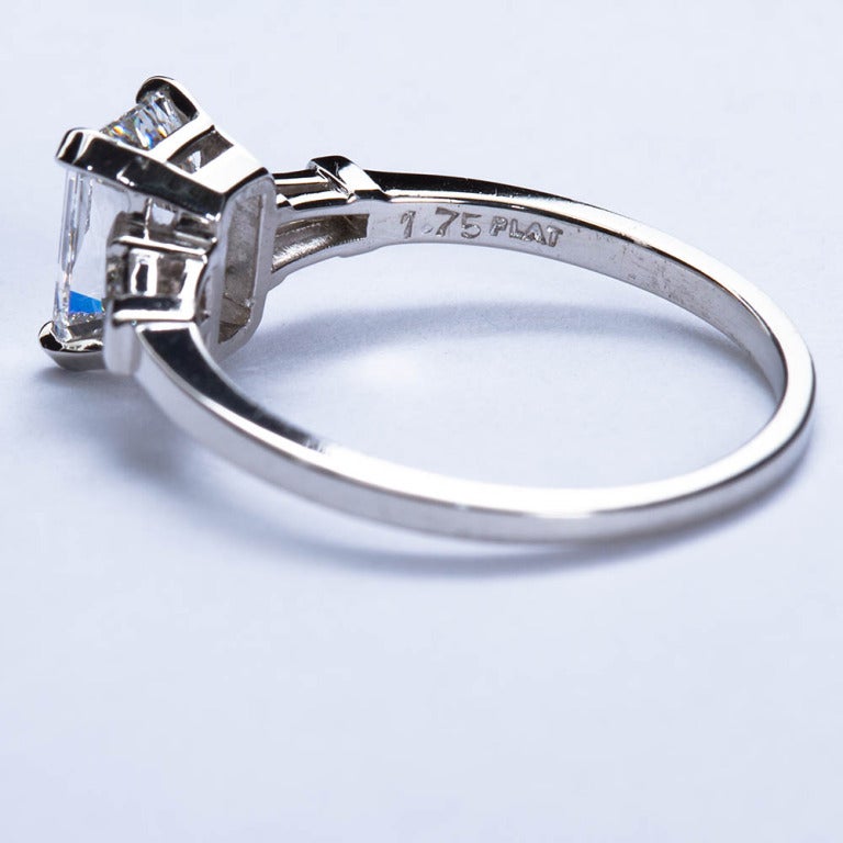 Classic Emerald Cut Diamond Engagement Ring 1