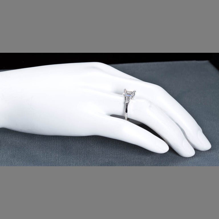 Classic Emerald Cut Diamond Engagement Ring 2