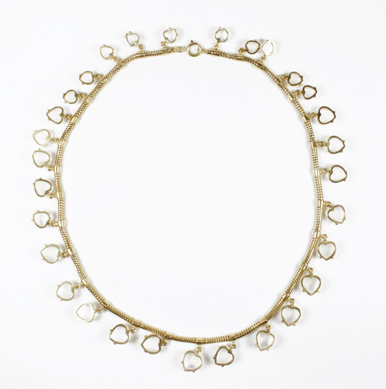 A Late 19th Century Moonstone Fringe Necklace