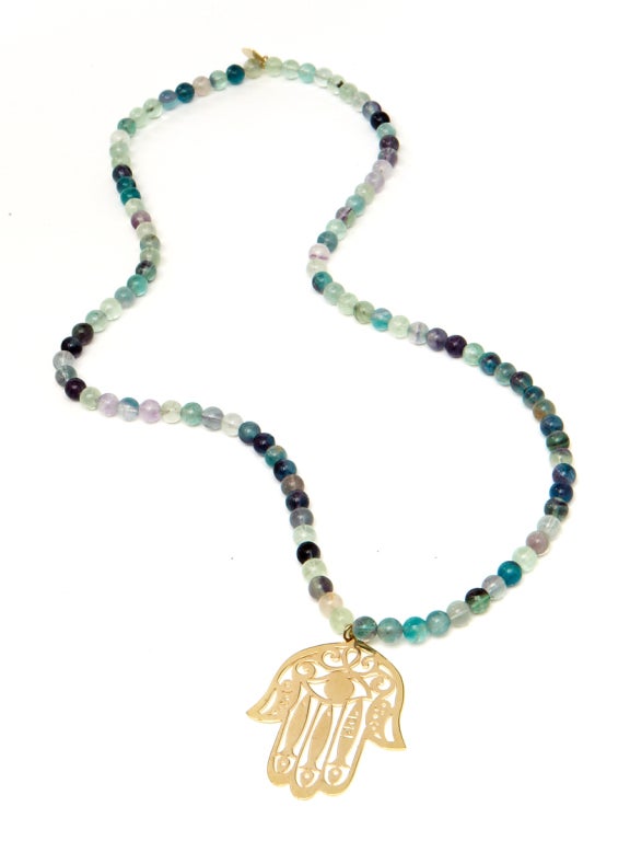 Women's i4 Fatima stone Rosary necklace