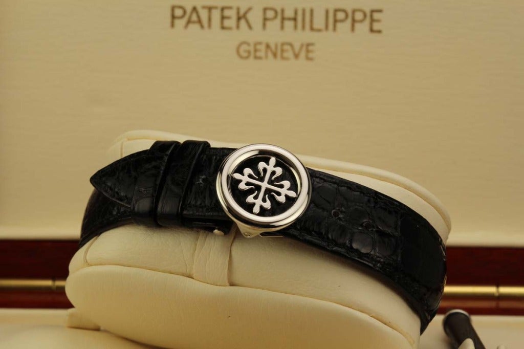 Patek Philippe Platinum Perpetual Calendar Chronograph Wristwatch Ref 3970EP 3