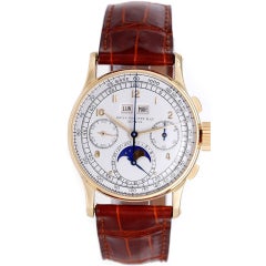 PATEK PHILIPPE Very Rare Yellow Gold Perpetual Calendar Chronograph Ref 1518