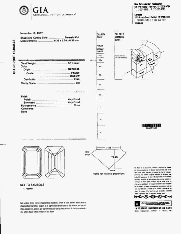 Boucles d'oreilles en goutte en diamants jaunes fantaisie taille Asscher de 10,83 carats, certifiés GIA Neuf - En vente à New York, NY