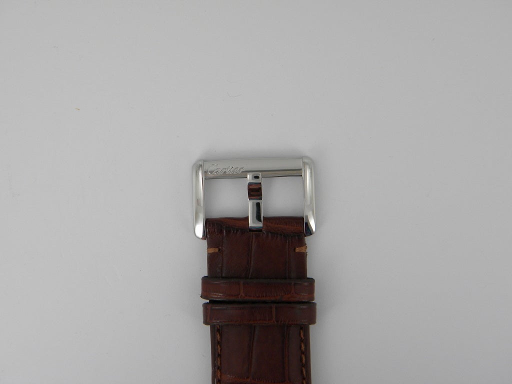 Cartier Stainless Steel Divan Wristwatch 1