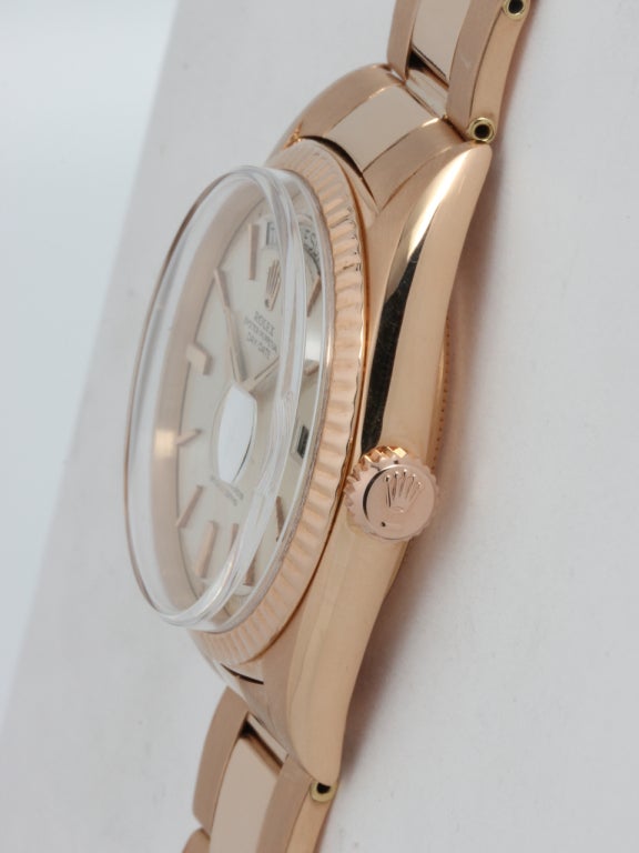 Rolex Rose Gold Day-Date President Wristwatch circa 1970s 1