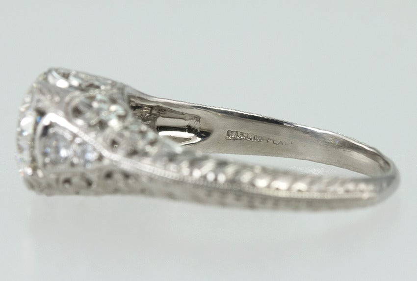 1.51 Carat Old European Diamond Engagement Ring For Sale 2