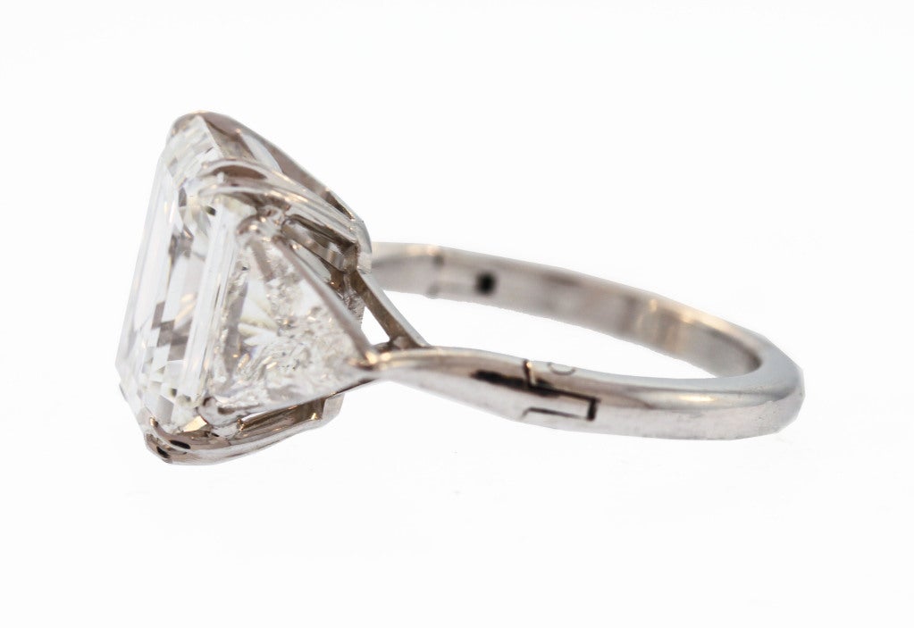 Women's VAN CLEEF & ARPELS 7.00 Carat Emerald Cut Diamond Ring