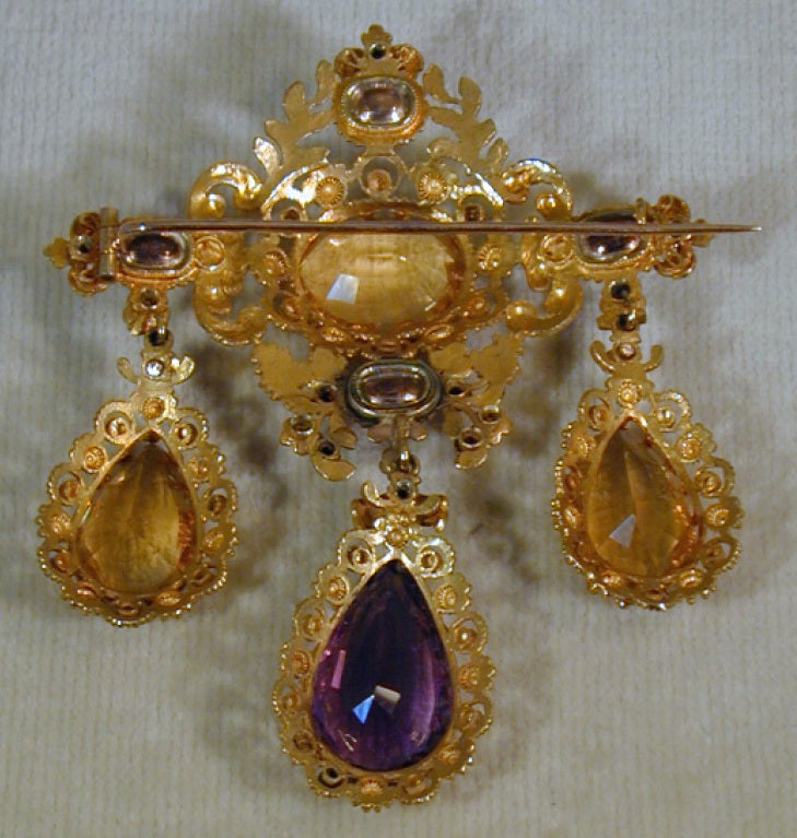 Magnificent Antique Girandole Brooch 1