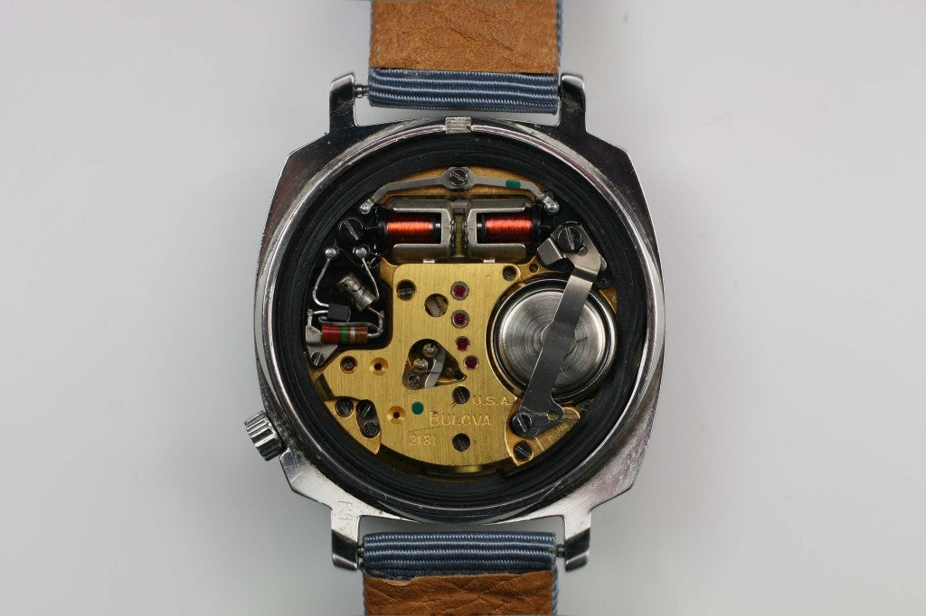Men's BULOVA Stainless Steel Accutron Wristwatch circa 1960s