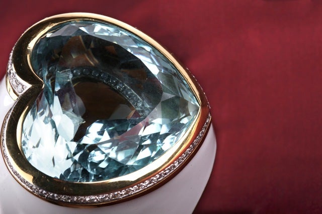 David Webb Large Aquamarine Cuff In Excellent Condition In New York, NY