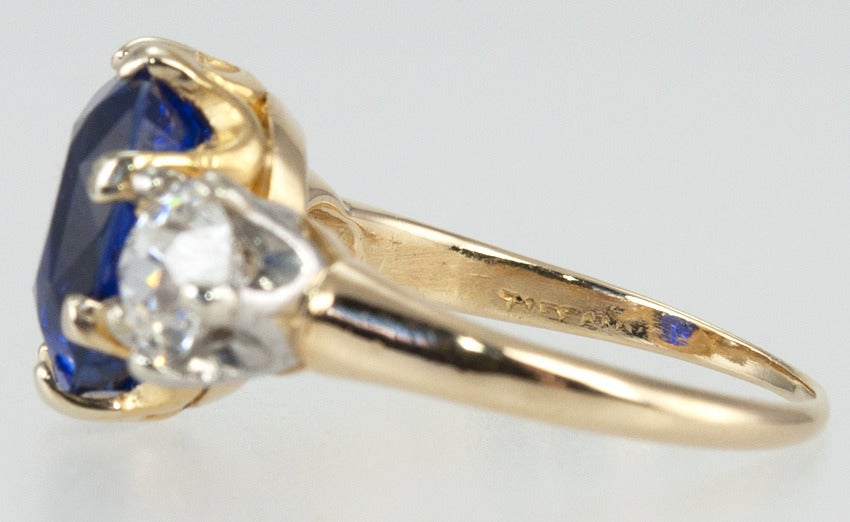 Tiffany Victorian Sapphire Diamond Ring 6