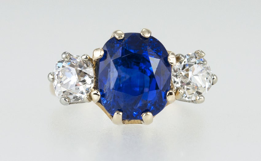 Women's Tiffany Victorian Sapphire Diamond Ring