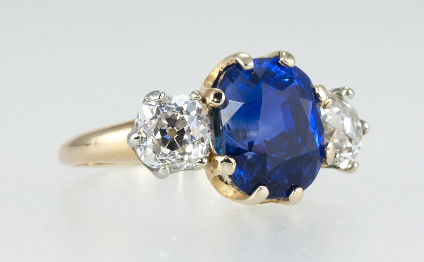 Tiffany Victorian Sapphire Diamond Ring 1