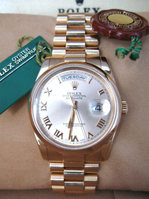 Exceptional Men's 18K ROSE Gold Rolex Presidential, Day/Date 6
