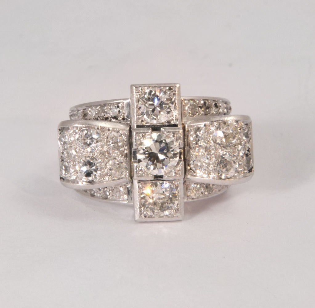 Art deco Tank ring