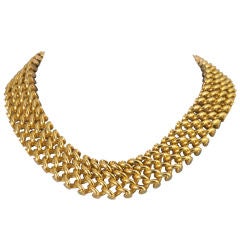 "Cleopatra" Yellow Gold Necklace