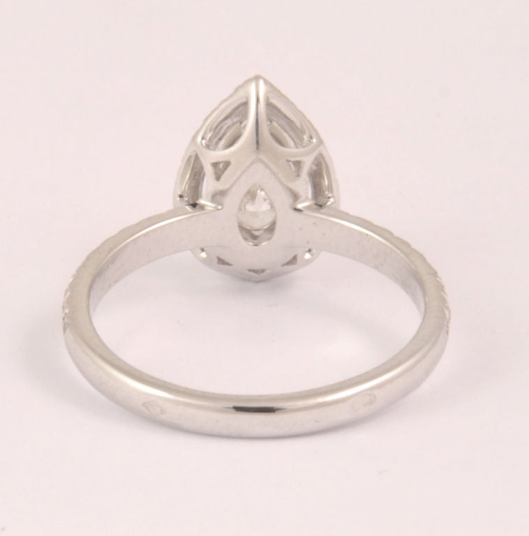 An Exceptional Pear Shape Diamond Ring 2