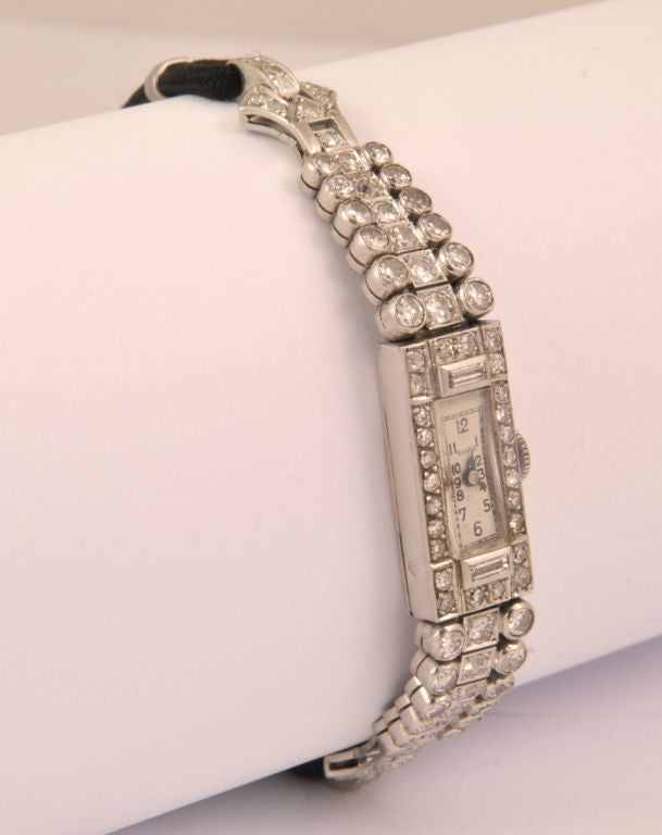 An Elegant Art Deco Diamond watch