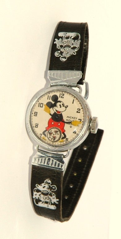 Women's or Men's INGERSOLL Rare Original Mickey Mouse Wristwatch with Original Box