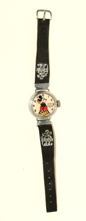 INGERSOLL Rare Original Mickey Mouse Wristwatch with Original Box 2