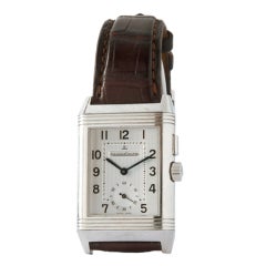 Jaeger-LeCoultre Stainless Steel Reverso Duoface Wristwatch