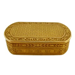 Antique A XIXth century gold snuff box