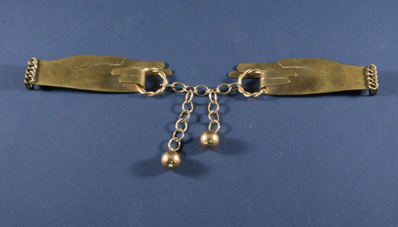 HUBERT HARMON Brass Belt Buckle (1945)