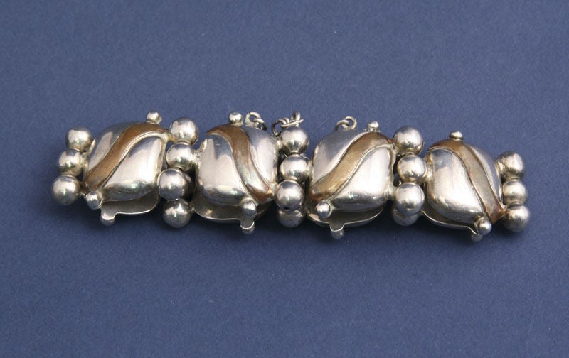 Women's WILLIAM SPRATLING Mixed Metal Bracelet (1940's) For Sale