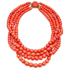 Antique Coral Necklace