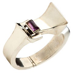 ANTONIO PINEDA Sterling and Amethyst Bracelet