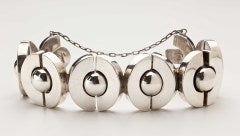 ANTONIO  PINEDA Sterling Silver Link Bracelet