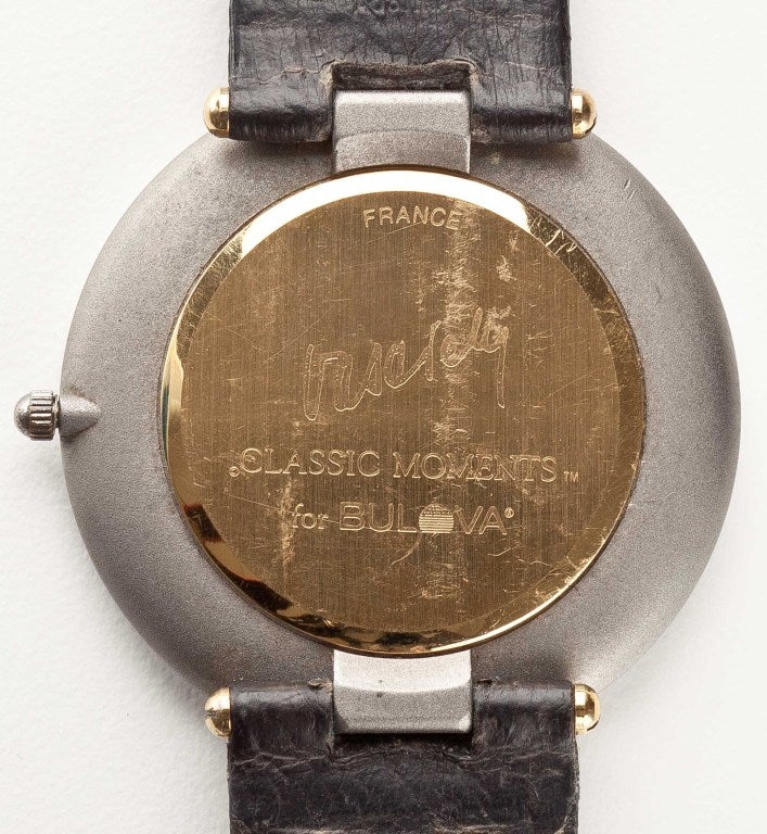 Women's or Men's BULOVA Op Art Wristwatch Designed by Victor Vasarely