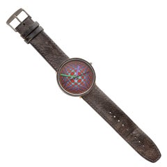 Vintage BULOVA Op Art Wristwatch Designed by Victor Vasarely