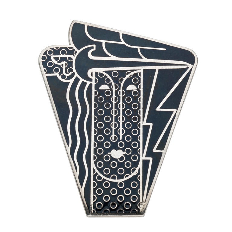ROY LICHTENSTEIN Pop Art Pendant/ Brooch For Sale