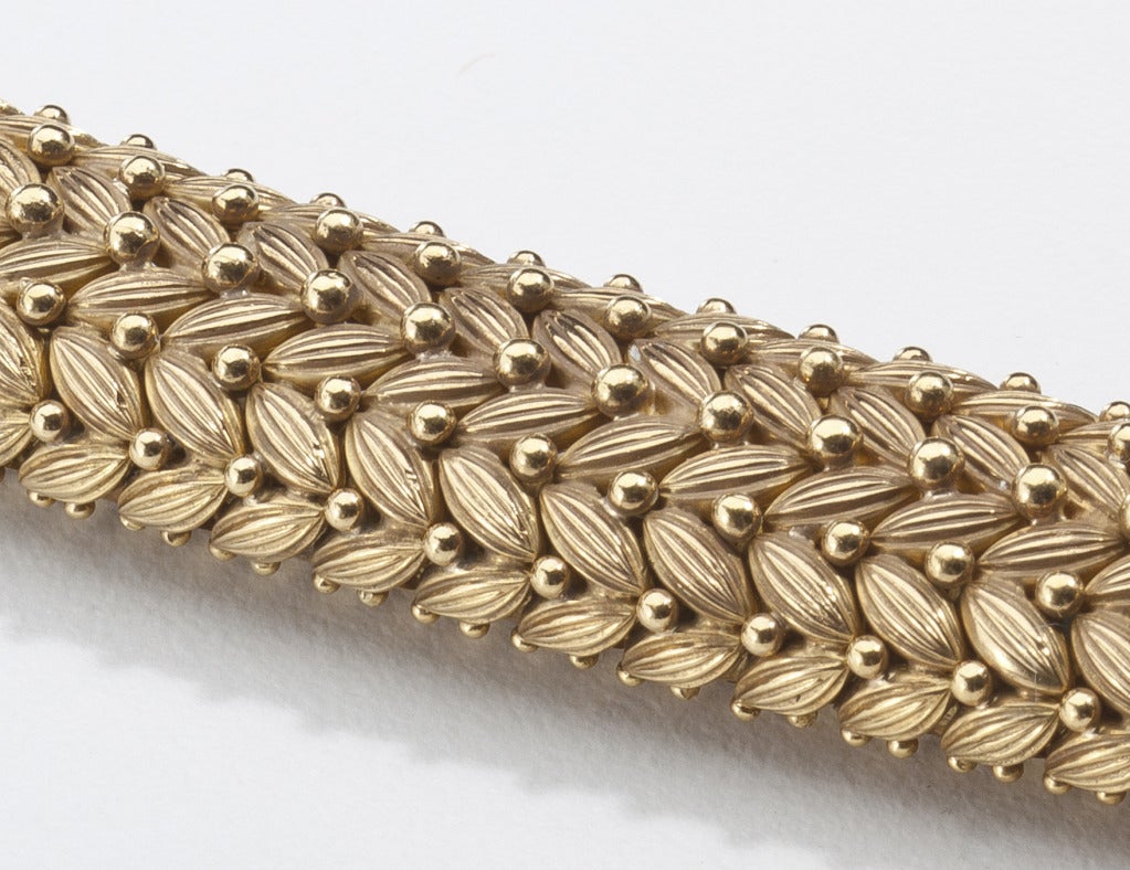 Modern Tiffany Gold Bracelet 1960's For Sale