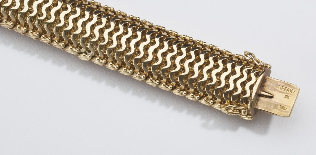 Tiffany Gold Bracelet 1960's In Excellent Condition For Sale In New York, NY