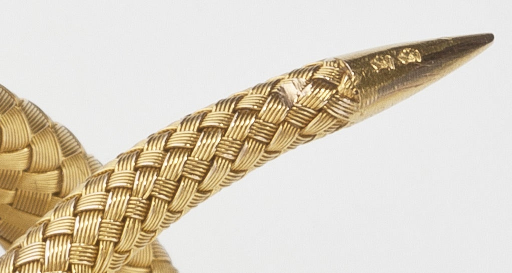 vintage gold snake bracelet