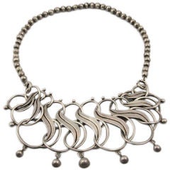 Collana in argento massiccio William Spratling (anni '40)
