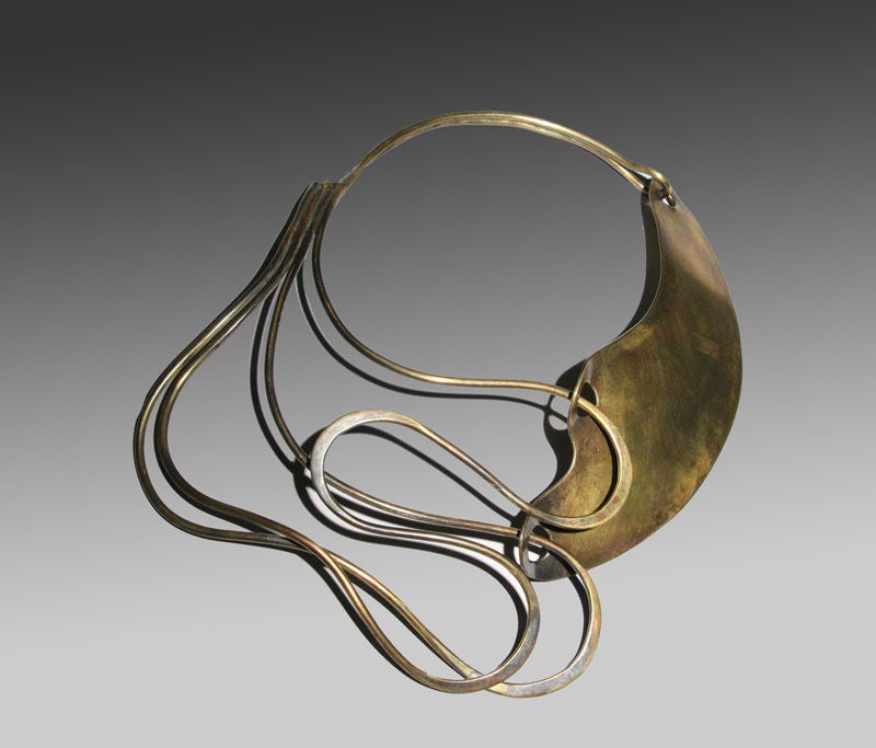Art Smith (1917-1982) is a modern artist who happened to express himself in jewelry.  He is among the most famous American modernist designers working after World War II.  In his little shop in Greenwich Village, he hammered out  creative,