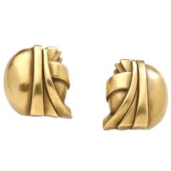 Barry Kieselstein Cord Gold Earrings