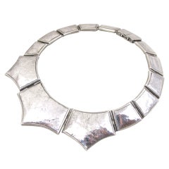 Sterling Silver Segmented Collar Necklace
