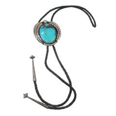 Vintage Large Turquoise Bolo