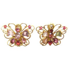 A Pair Of Boucheron Butterfly Earclips.