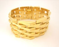 18k Yellow Gold Retro  Bracelet