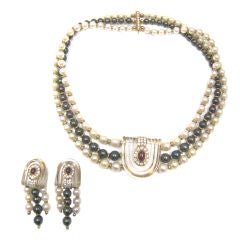 A Boucheron Rock Crystal & Pearl Necklace
